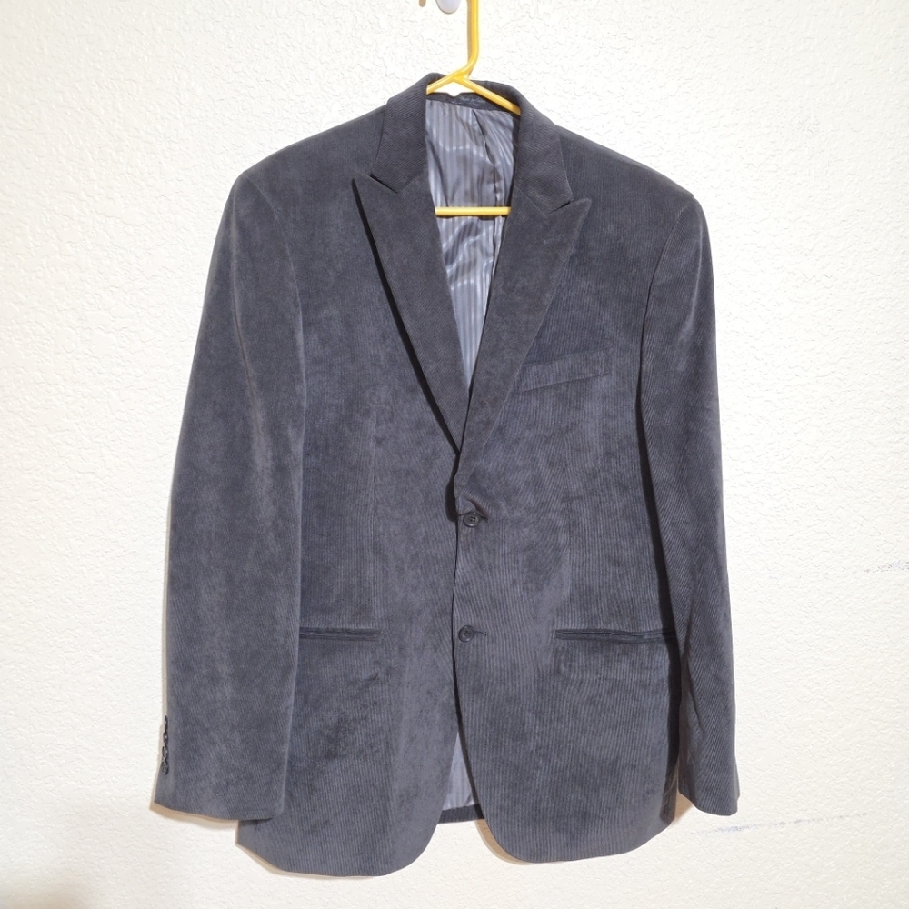 Apt 9 Men's Corduroy Coat/blazer Dark Grey Size 40R
